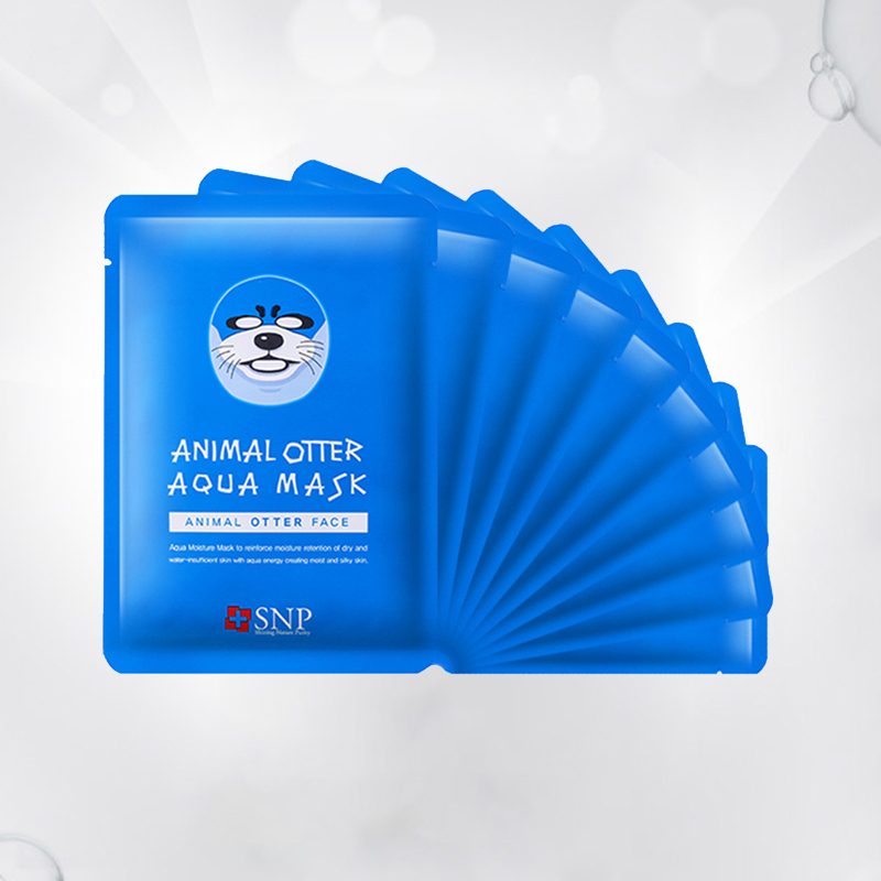 [保湿小海豹]SNP 动物海豹面膜贴 10片/盒 韩国原装进口 面贴膜 各种肤质通用 集中补水 水油平衡高清大图