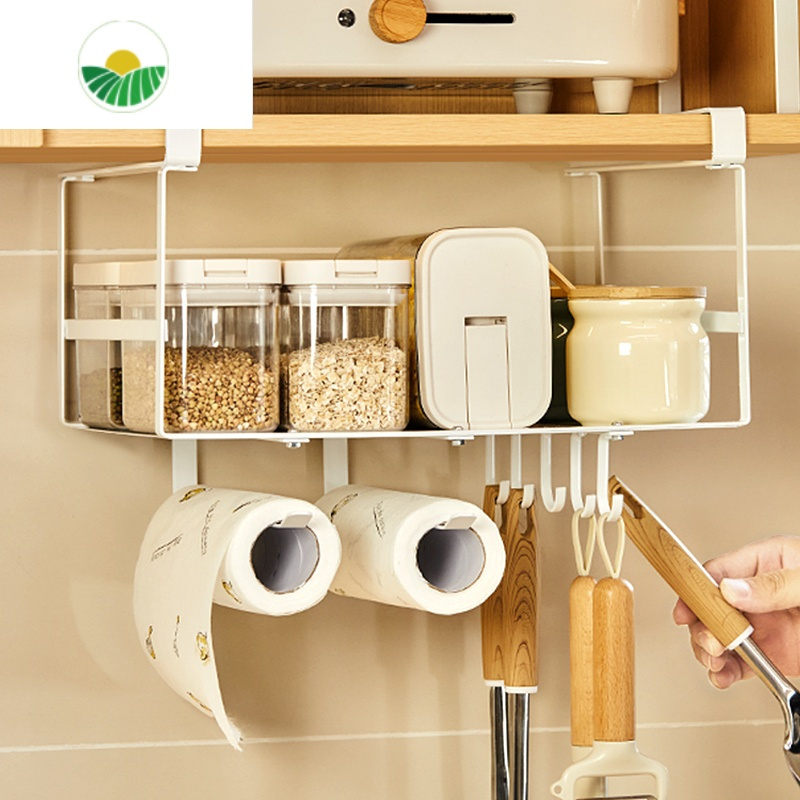 三维工匠厨房挂钩置物架橱柜下挂柜门吊蓝悬挂调料收纳器衣柜分层储物