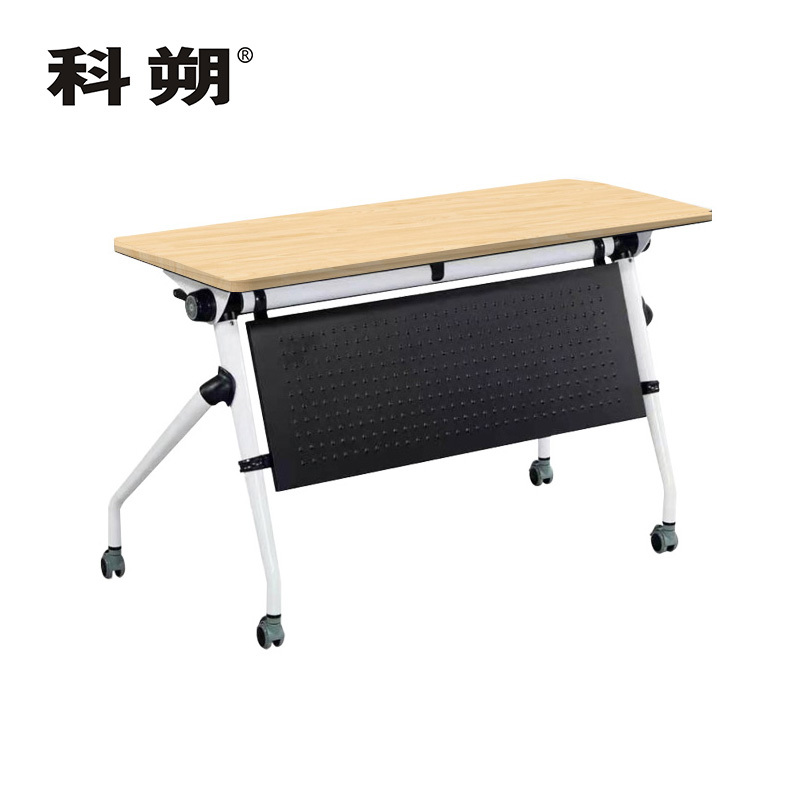 科朔 折叠桌条桌长条会议桌翻版桌会议桌1400W*500D*750H FT-0514