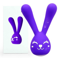 久爱（jiuai）女用小跳蛋电动震动**宿舍小号充电情趣自慰器具器内用舌头激情 嬉皮兔【长耳朵紫色】女神礼包