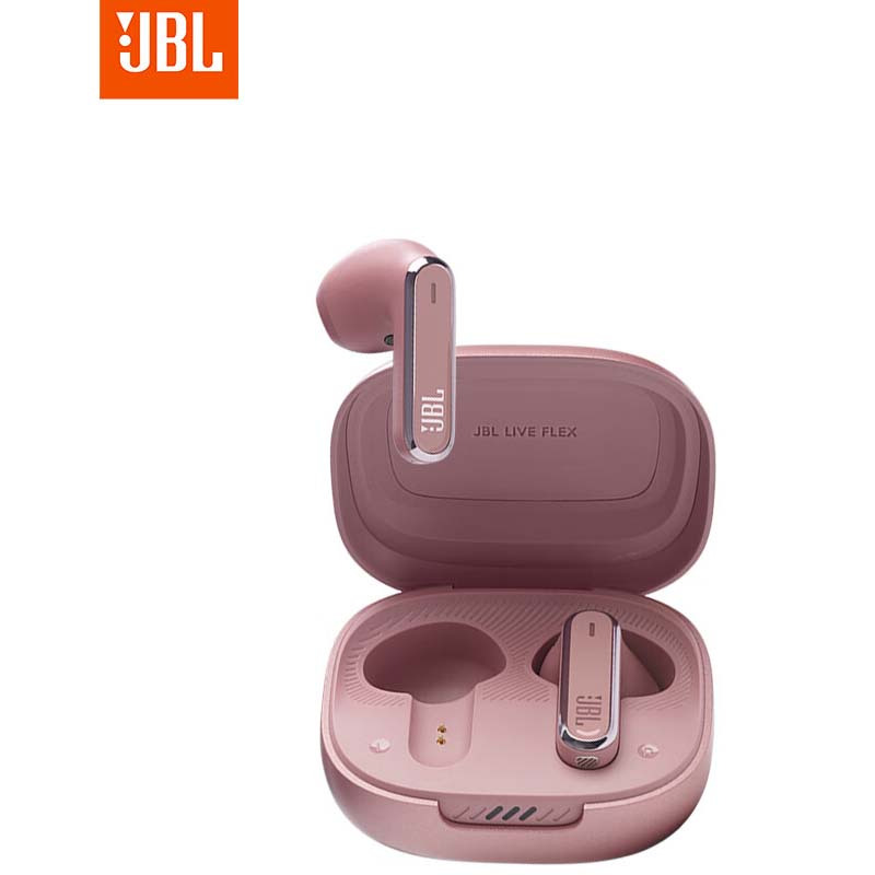 JBL LIVE FLEX 真无线蓝牙耳机 半入耳主动降噪 高音质音乐运动耳机 四六级听力 苹果华为通用 玫瑰金