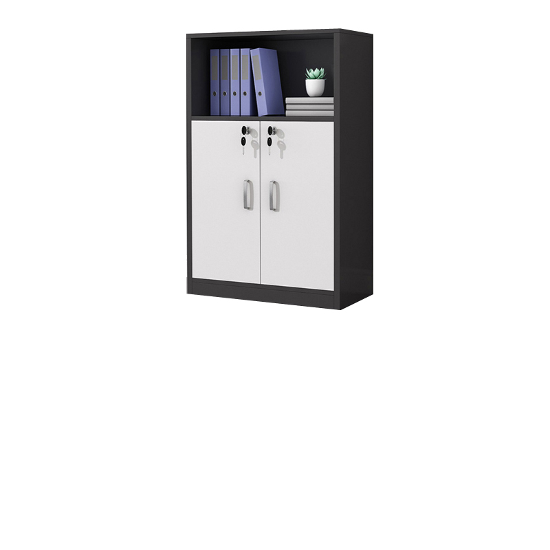 圣黎 办公家具文件柜带锁边柜储物黑色(全门款)(仅限烟台市区内配送)高清大图