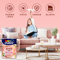 多乐士(Dulux)森呼吸淳零无添加竹炭全效护敏儿童漆乳胶漆内墙面漆 油漆涂料 A8207+931套装 15L 哑光白色