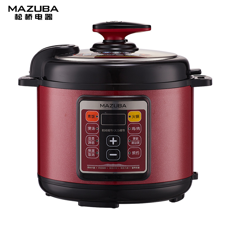 松桥(MAZUBA)电压力锅家用6L多功能4-8人大容量智能不粘锅一锅双胆24H预约一键泄压MPC-CS0622B