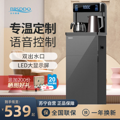 贝尔斯盾(BRSDDQ)饮水机办公室家用茶吧机立式全自动下置水桶智能遥控桶装水冷热两用新品 BRSD-20-CBJ温热