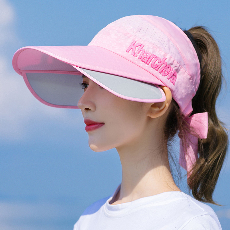 盛世尼曼遮阳帽女夏天跑步网球棒球帽防晒太阳帽无顶户外骑车运动鸭舌