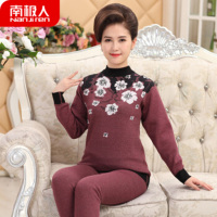 【礼盒装】南极人NanJiren保暖内衣女加厚加绒中老年人妈妈秋衣秋裤爸爸男士冬季套装P6004