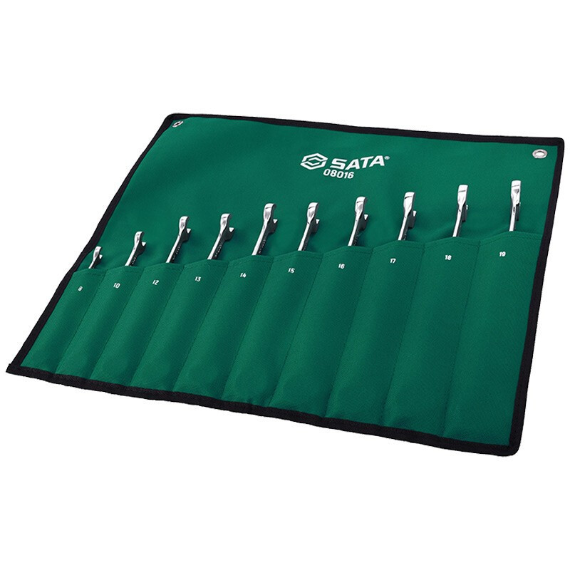 世达(SATA)棘轮两用扳手10件套 08016