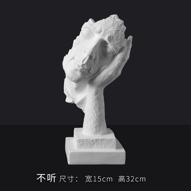 cm大卫石膏像小石膏头像画室常用居家装饰品艺术摆件