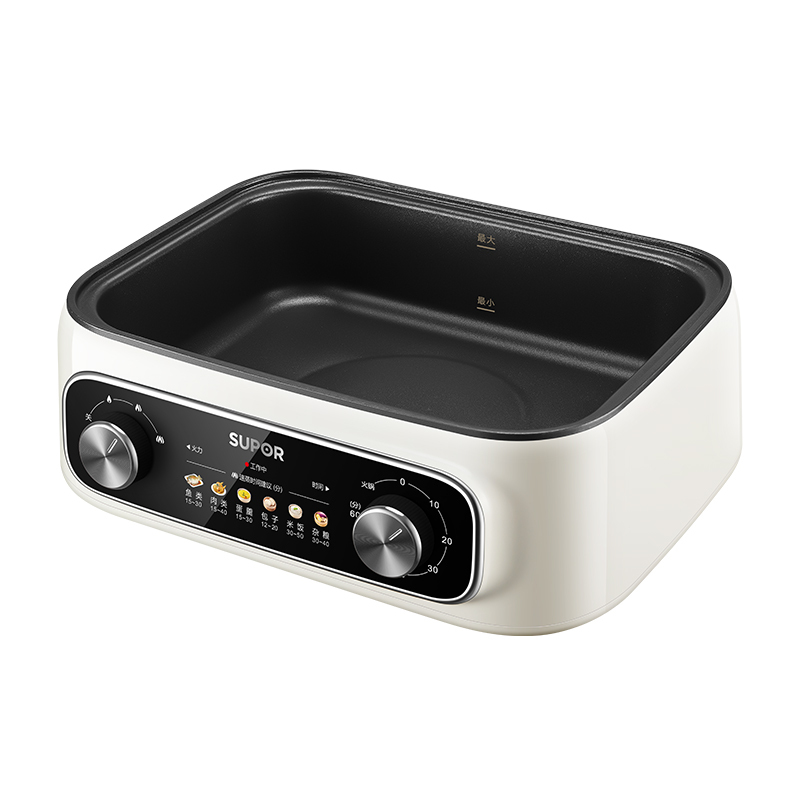 苏泊尔SUPOR三层多功能电蒸锅 ZN30FK69 不锈钢材质 三档旋钮控制 预约蒸煮高清大图