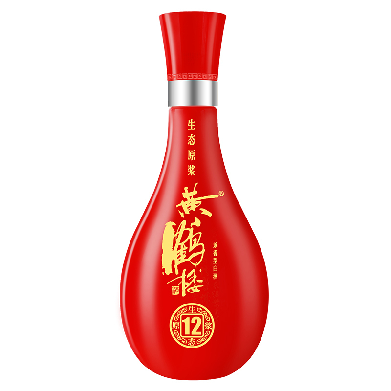 黄鹤楼 生态原浆12 42度 500ml*6 箱装 兼香型白酒