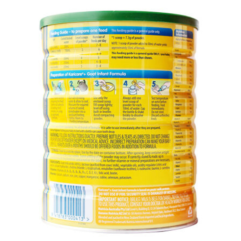 Karicare 新西兰可瑞康 婴幼儿羊奶粉1段 (0-6个月) 900g /罐