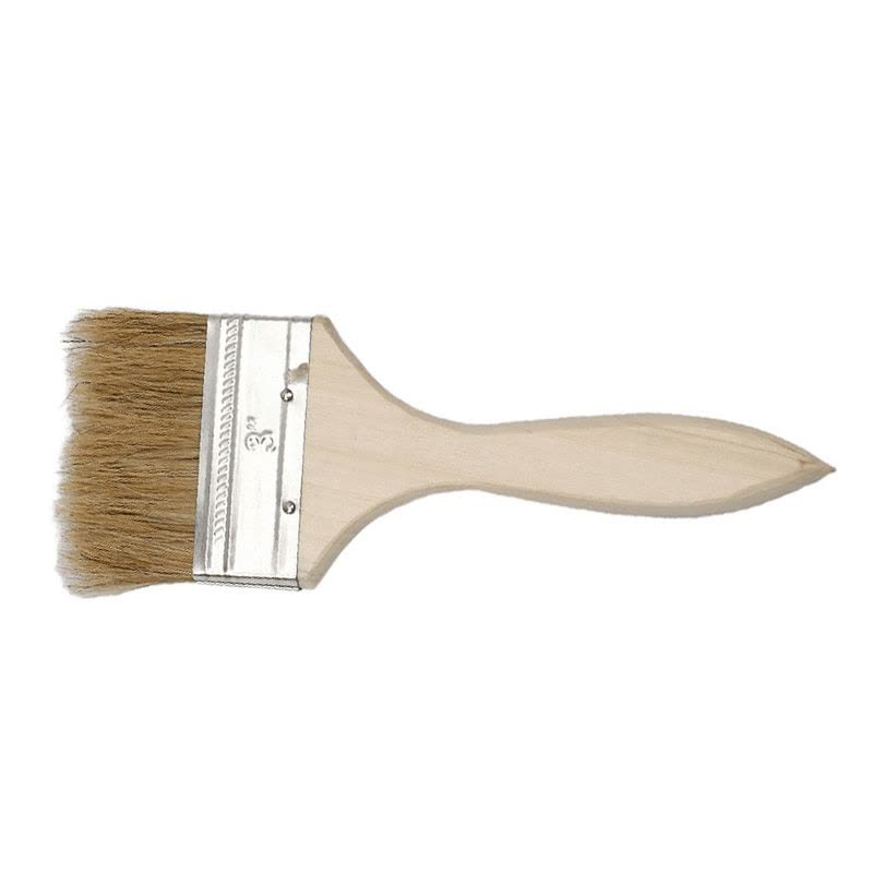 老房太太 加厚猪棕毛刷 猪毛刷 油漆刷 木柄扁油刷 3寸毛宽72mm 清洁扫灰烧烤刷 F10/把图片