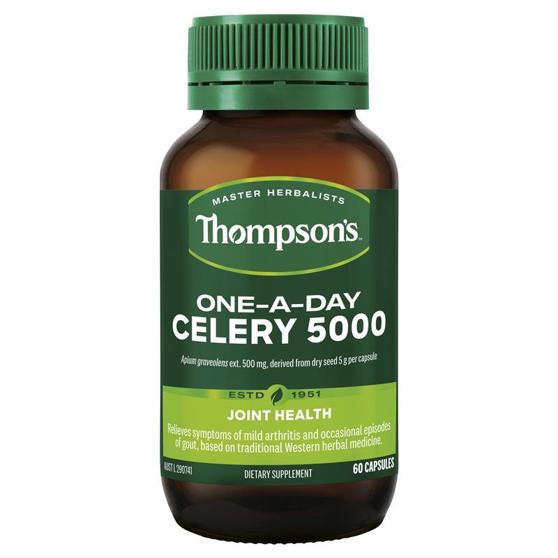 汤普森 Thompson’s 芹菜籽 西芹籽精华 硬胶囊 60粒 1瓶装 5000mg 新西兰进口