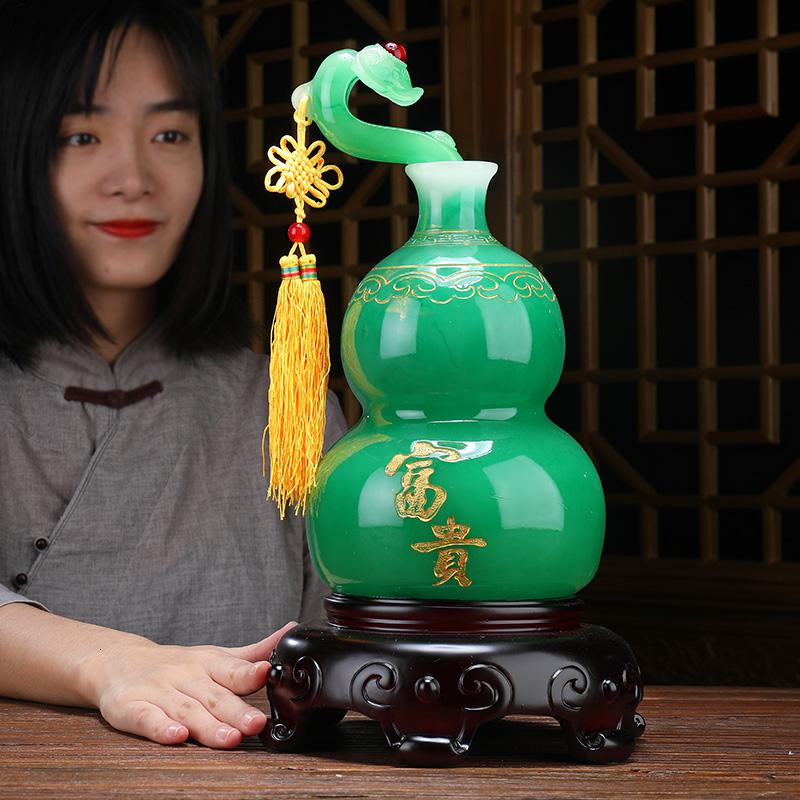 美帮汇酒柜装饰品客厅摆件现代简约家居电视柜富贵葫芦摆设乔迁新居礼品高清大图
