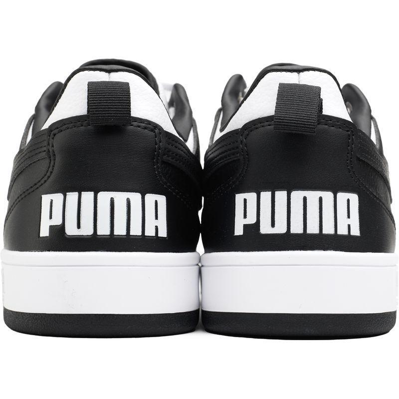 彪马(Puma)儿童板鞋透气舒适休闲运动鞋黑白经典系带款小孩篮球鞋