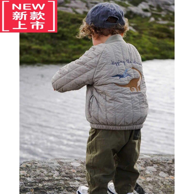 可莉允22秋冬新定制丹麦飞行服棉衣外套男女童儿童宝宝夹克棉服棒球服图片