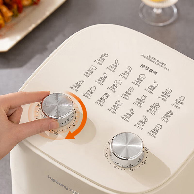 九阳空气炸锅5.3L双旋钮控温控时耐高温好清洗KL50-V515高清大图