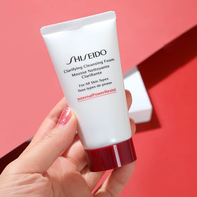 资生堂(SHISEIDO)肌活焕采洁面膏50ml 红腰子洗面奶女清洁保湿清爽洁面乳