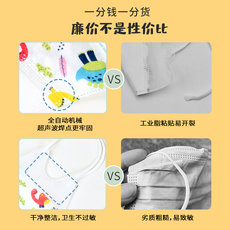 儿童口罩冬季专用3d立体宝宝小孩婴儿0到6月12月男孩女孩幼口耳罩 [0-3岁]3D立体口罩30只[10只/袋体验装]