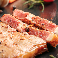 暖男厨房原肉 整切牛排生鲜 眼肉儿童牛排组合10片套装1300g(送刀叉+黑椒酱)