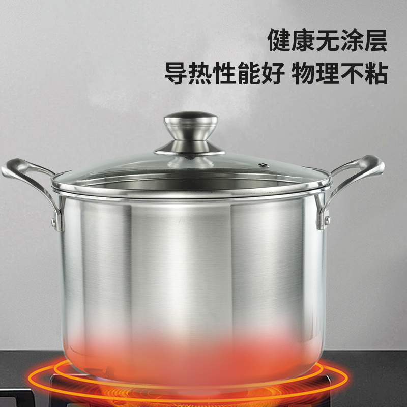 钛极美(TAIJIMEI) 系列 三层复合纯钛汤锅 (22cm)