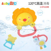 澳贝10只装马戏团森林放心煮摇铃玩具礼盒无涂料可水煮牙胶461517男宝女宝