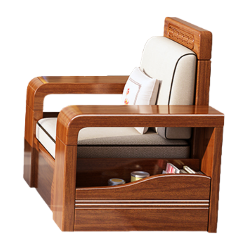 智叶舟沙发单人位90*65.5*85cm张高清大图