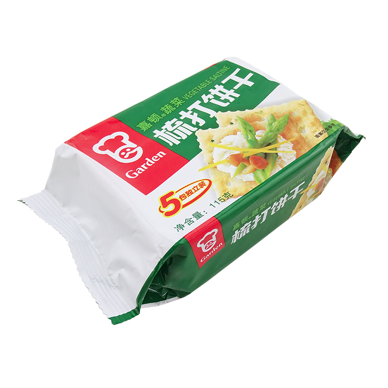 嘉顿 梳打饼干（蔬菜）115g/袋