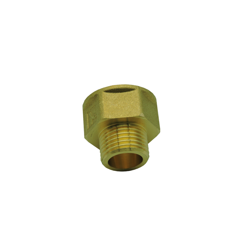 南方卫通 全铜内外丝直接头 内外螺纹延伸接头 异径接头6分内丝*4分外丝延伸接头高清大图