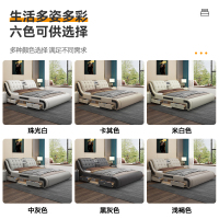 兰秀家居 床 现代简约轻奢真皮床实木床双人床1.8米多功能家用储物主卧床1.5m欧式大床软包卧室家具意式极简皮艺床婚床