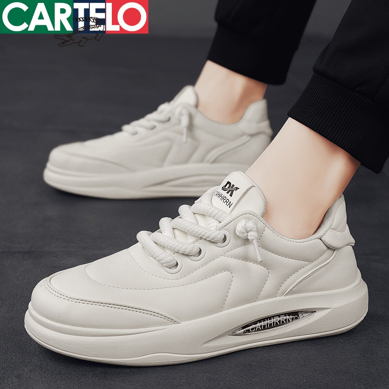 [线下专柜同款]卡帝乐鳄鱼(CARTELO)新款厚底舒适男士休闲鞋男鞋小白鞋潮鞋板鞋