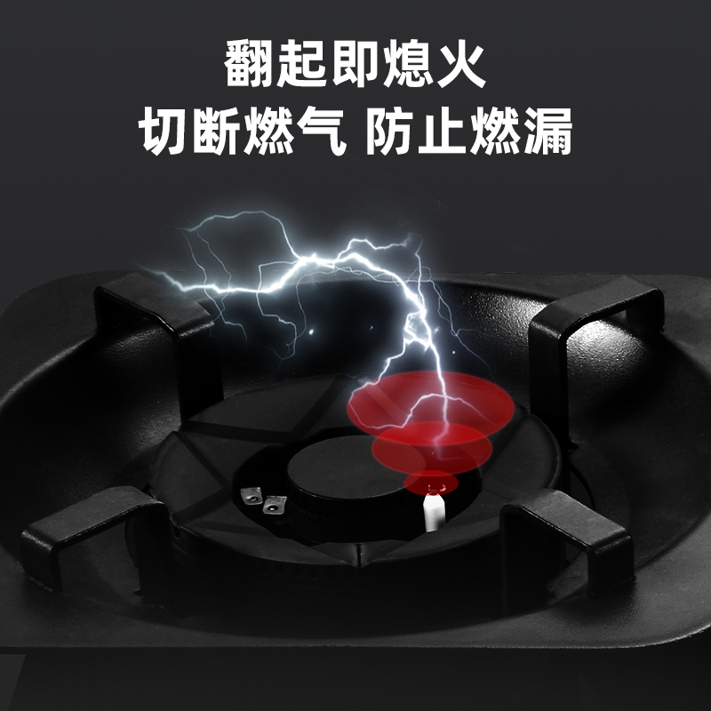Haotaitai用心爱好太太燃气灶双灶家用嵌入式天然气炉灶台液化气台式2801A燃气灶5.0kw大火-天然气