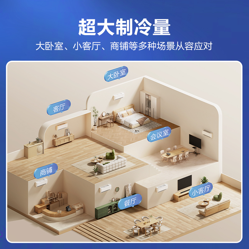官方自营科龙空调2匹新一级ai模式省电超大风量低音自清洁客厅卧室
