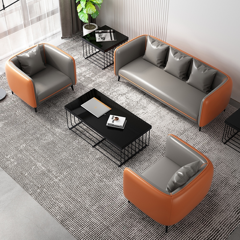定制办公室沙发简约茶几组合套餐休闲区阿斯卡利家长休息区商务接待