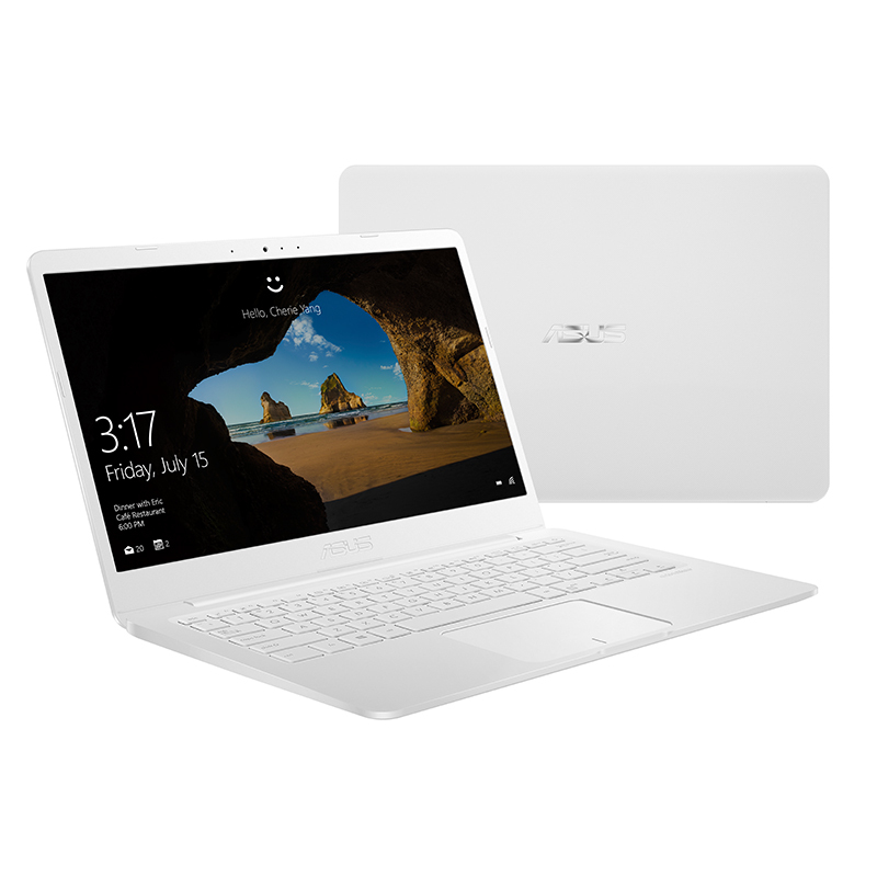 华硕（ASUS）悟空本X/E402BP 14.0英寸轻薄本学生本娱乐商用办公本笔记本电脑 家用学习手提便携本 A9-9400 4G内存 128G固态 2G独显 白色/蓝色 官方标配