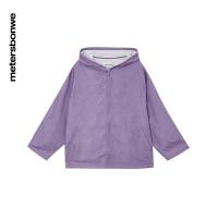 美特斯邦威迪士尼米奇联名满印夹克女2022夏季新款宽松夹克_118 165/L（120-145斤） 紫色