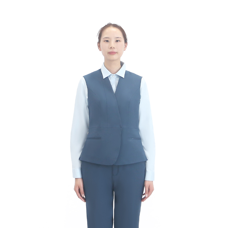 燕舞BD2FP423200R1F柜员女马甲150-175(计价单位:件)深青绿色高清大图