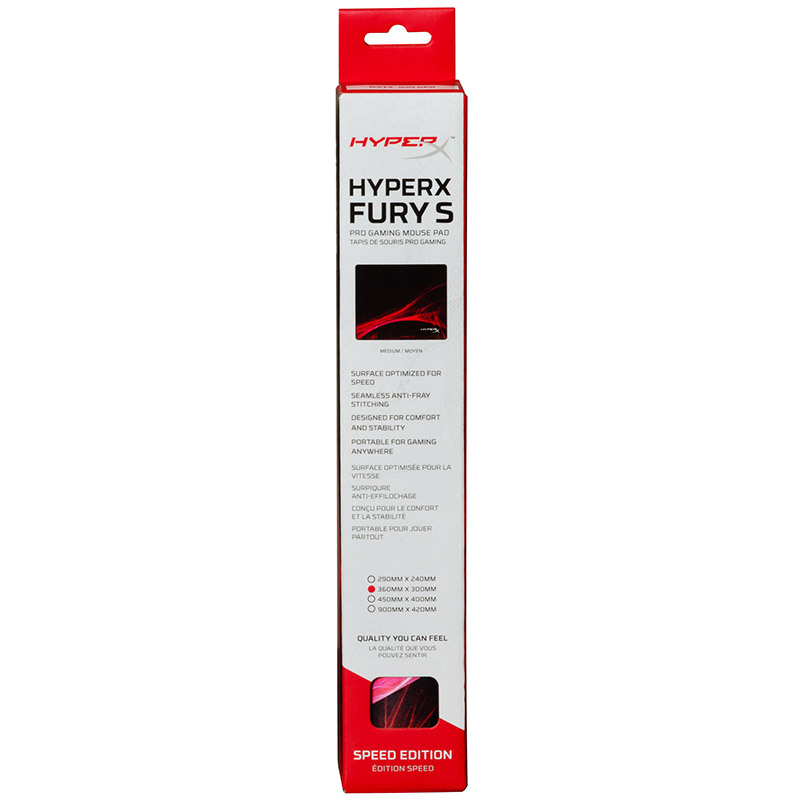 金士顿(HX-MPFS-S-M) HyperX Fury S Speed复仇之焰游戏鼠标垫中号