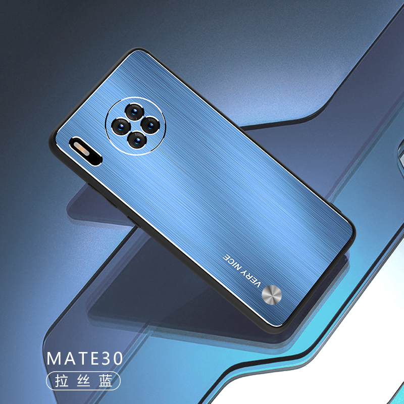 安美宝华为mate40pro手机壳mate40新款金属防摔背板mate30网红潮款mate30pro保护套5g版全包硅胶