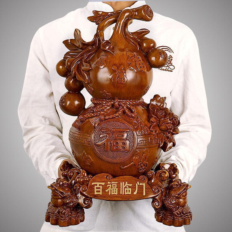 大号葫芦摆件家居饰品客厅酒柜装饰工艺品中式玄关博古架摆设_283_14_379