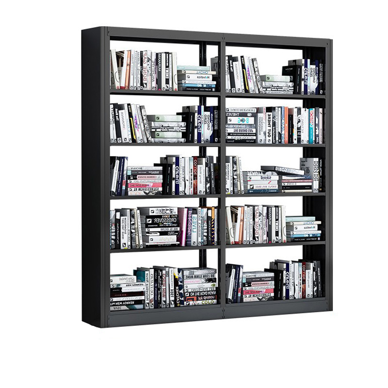 慧采云 钢制书架学校图书馆书店书籍室阅览室单面书架资料架一列二组五层