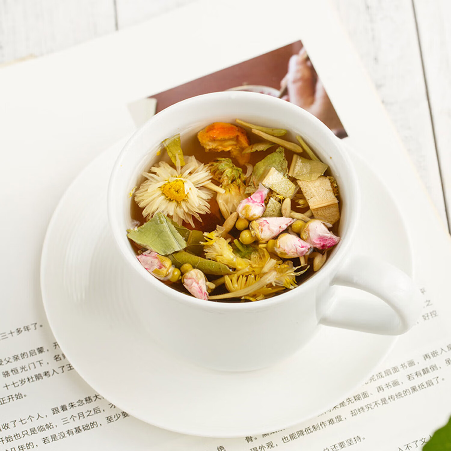 忆江南 养生茶 玫瑰普洱茶100克 泡水喝的花草茶100克*一袋高清大图
