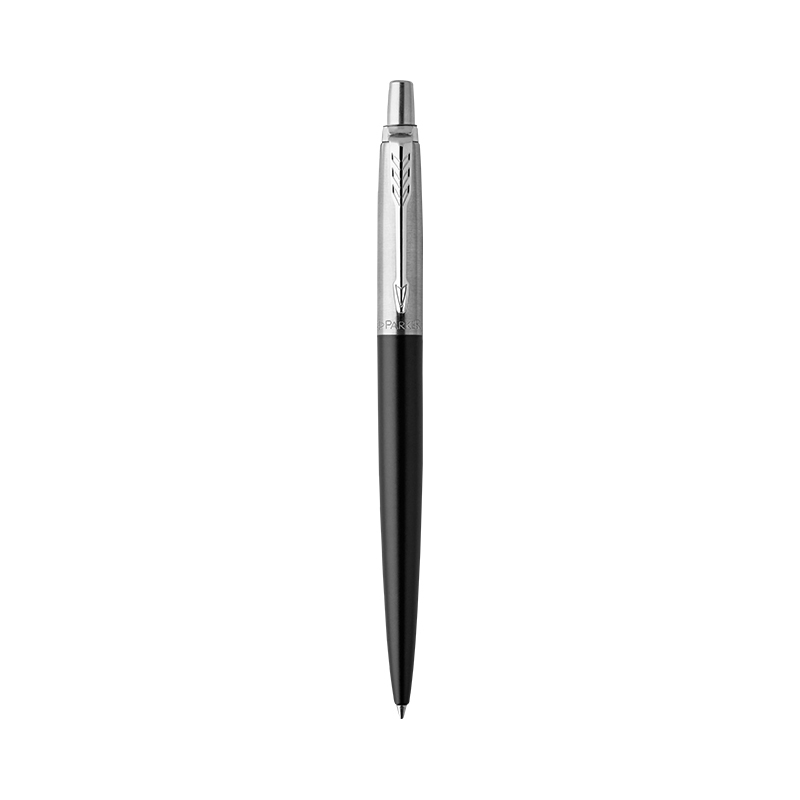 派克PARKER 签字笔 Jotter乔特系列邦德街黑白夹凝胶水笔 中性笔 学生办公通用日常书写原子笔0.55mm黑笔芯