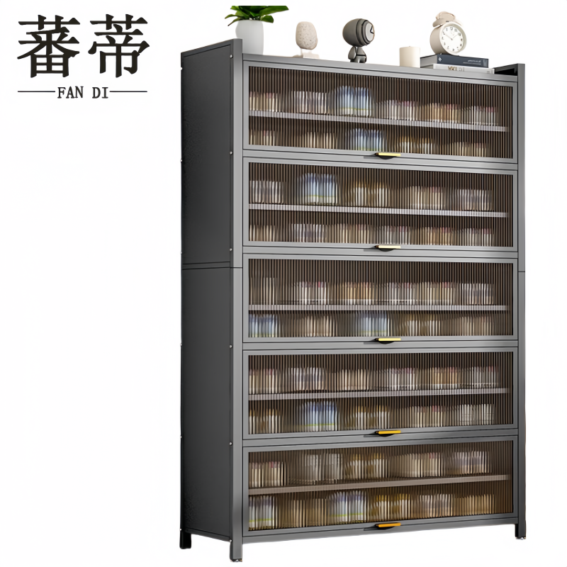 蕃蒂钢制鞋柜100*32*184cm个高清大图