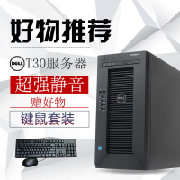 戴尔DELL PowerEdge T30塔式服务器主机 至强四核E3-1225V5 3.3G 16G内存 2T硬盘