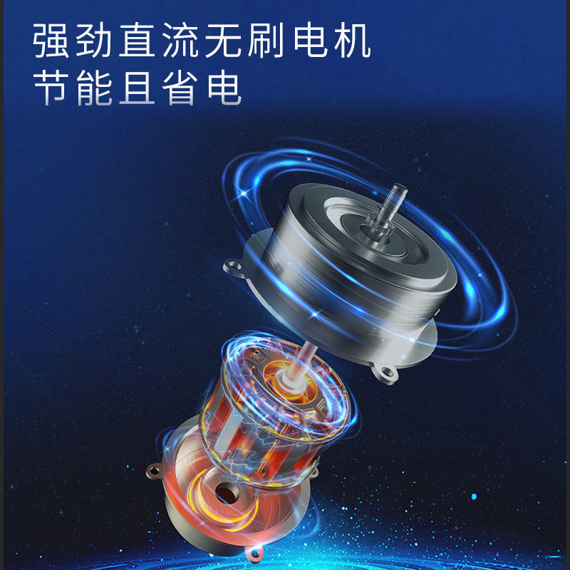 海尔(Haier))XSY1802立式空气循环扇小型家用落地扇涡轮对流电风扇遥控摇头扇