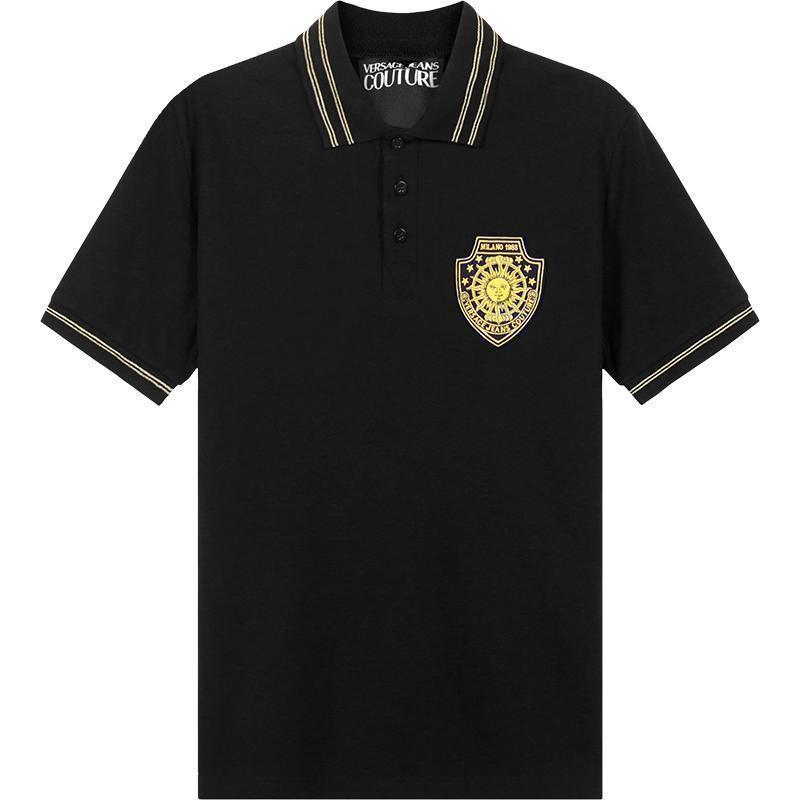 范思哲versacejeanscouture男士棉质短袖polo衫72gagt11cj01t