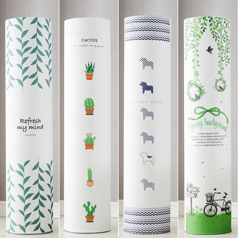 空调防尘罩空调罩套 立式空调套奥克斯柜机圆形圆柱形 大胡子 圆190*38cm(一般适用于直径38-43cm)高清大图