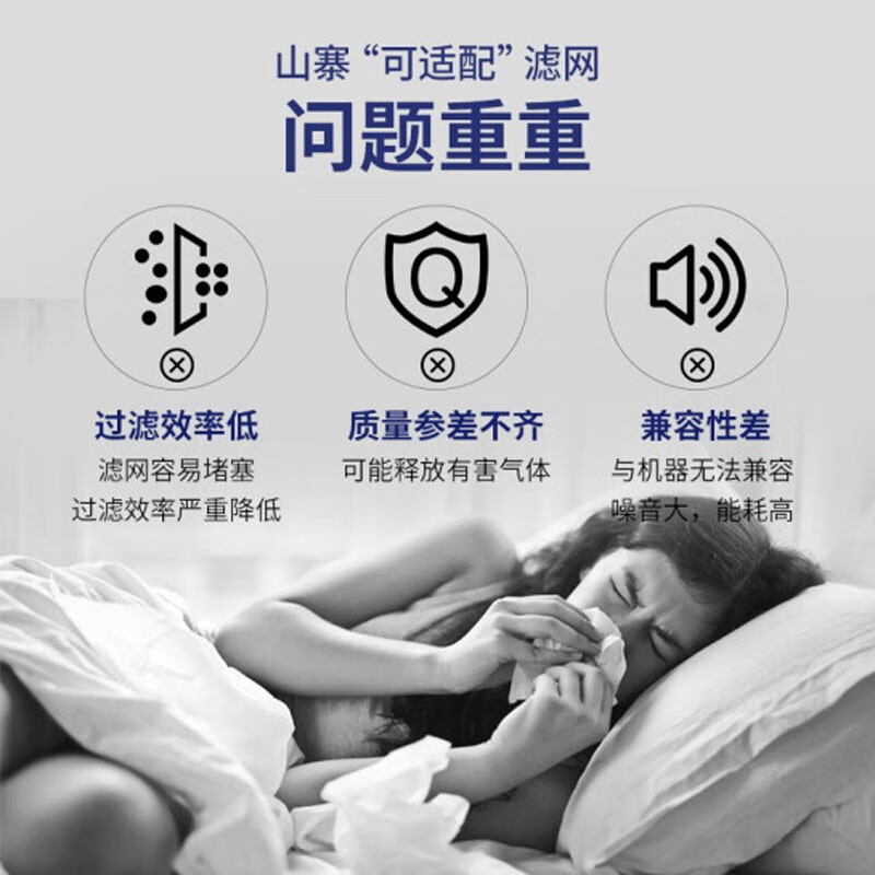 霍尼韦尔 空气净化器滤网 KJ810G93HF(2片)HEPA过滤网滤芯 适用KJ810G93W系列空气净化器高清大图